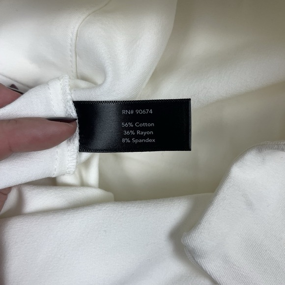 BOSTON PROPER Womens Tailored High Waisted‎ Shorts Size 8 White Golf Preppy Chic - Picture 6 of 11